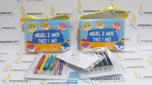 Kit Pintura estojo de colorir Baby Shark