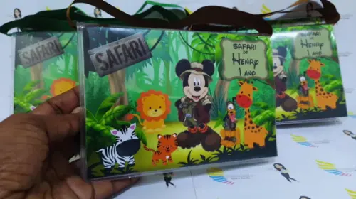 Kit Pintura Estojo de Colorir Mickey Safari