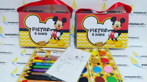 Kit Pintura Estojo de Colorir Mickey