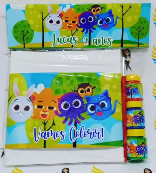 Kit Pintura na Tela Bolofofos