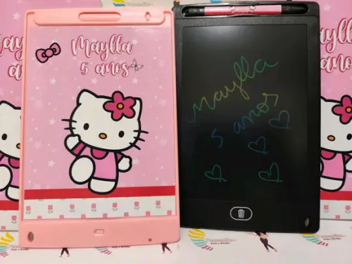 Lousa Tablet Mágico Personalizada Hello Kitty