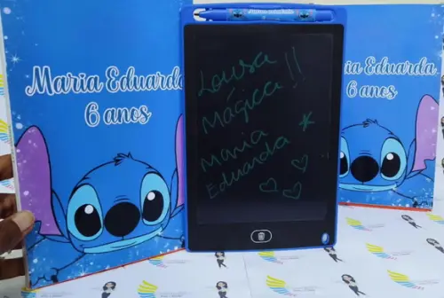 Lousa Tablet Mágico Personalizada Stitch
