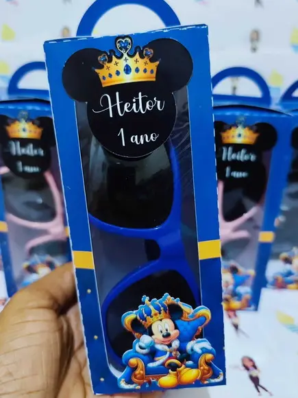 Óculos de Sol na Caixa Personalizada - Mickey Realeza