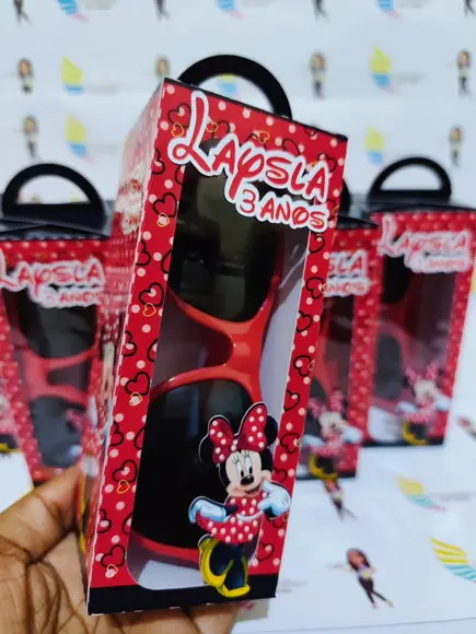 Óculos de Sol na Caixa Personalizada - Minnie