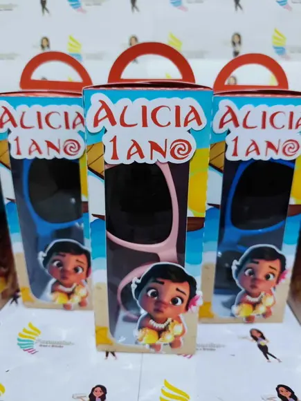 Óculos de Sol na Caixa Personalizada - Moana Baby