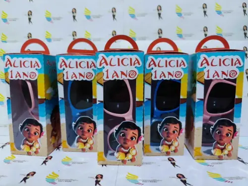Óculos de Sol na Caixa Personalizada - Moana Baby