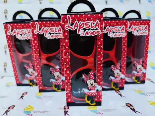 Óculos de Sol na Caixa Personalizada - Minnie