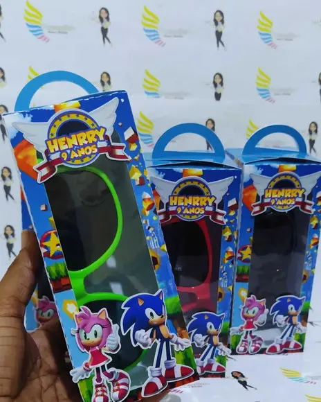 Óculos de Sol na Caixa Personalizada - Sonic