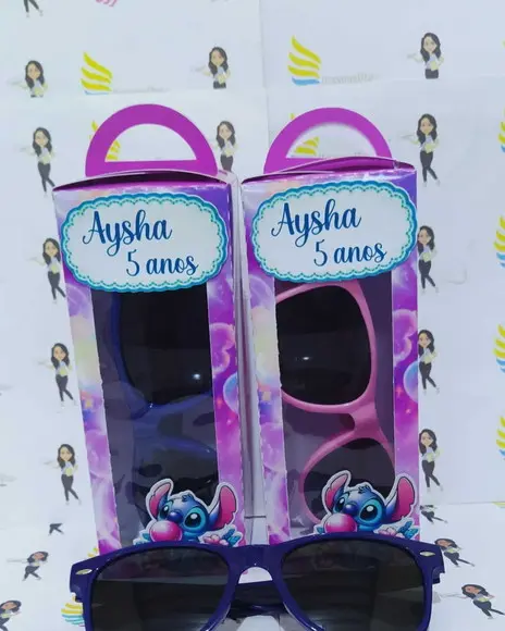 Óculos de Sol na Caixa Personalizada - Stitch