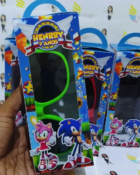 Óculos de Sol na Caixa Personalizada - Sonic