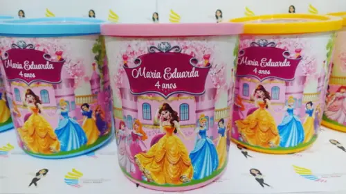 Pote Multiuso Personalizado Princesas