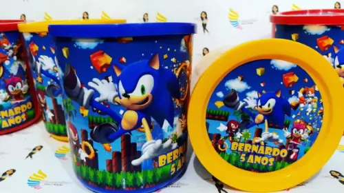 Pote Multiuso Personalizado Sonic