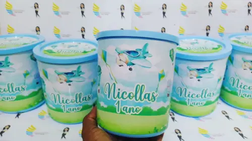 Pote Tipo Ninho Personalizado Aviador