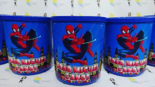 Pote Tipo Ninho Personalizado Homem Aranha