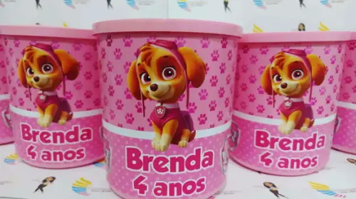 Pote Tipo Ninho Personalizado Sky Patrulha Canina