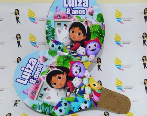 Raquete Personalizada Casa Mágica da Gaby
