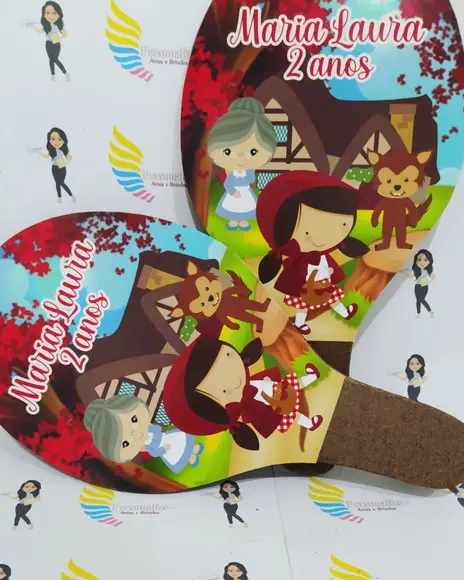 Raquete Personalizada Chapeuzinho Vermelho