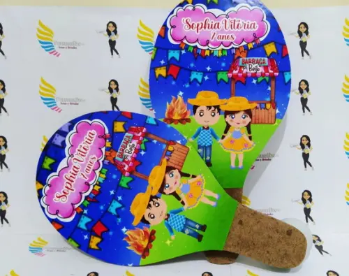 Raquete Personalizada Festa Junina