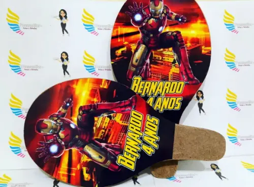 Raquete Personalizada Homem de Ferro