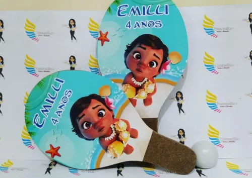 Raquete Personalizada Moana Baby