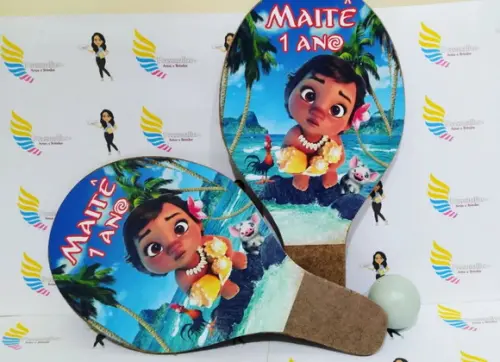 Raquete Personalizada Moana Baby