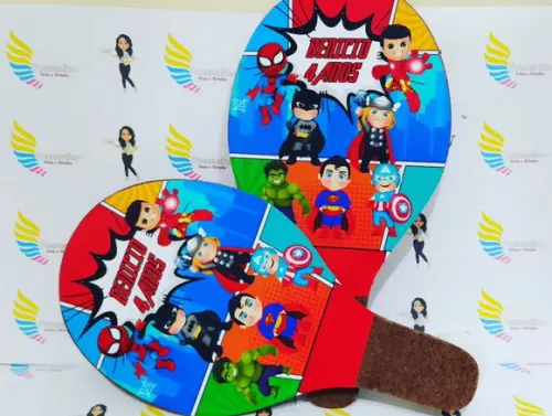Raquete Personalizada Vingadores Cute