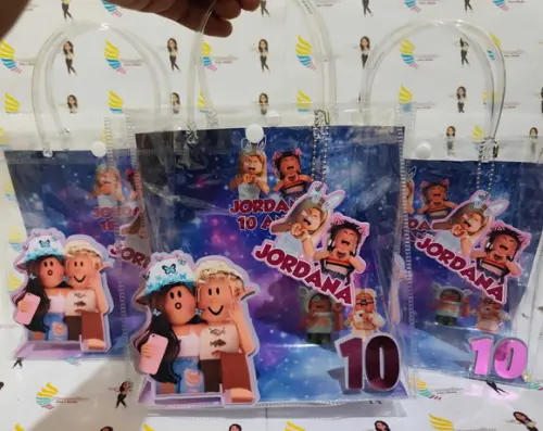 Sacolinha Pvc Transparente - Roblox