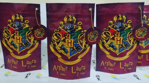 Saquinho Zip Lock Harry Potter