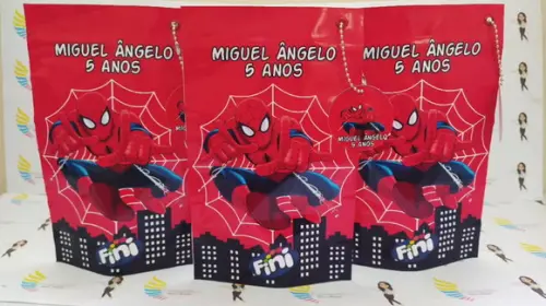 Saquinho Zip Lock Homem Aranha