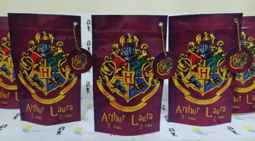 Saquinho Zip Lock Harry Potter