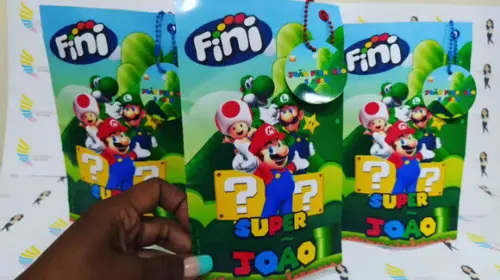 Saquinho Zip Lock Super Mario