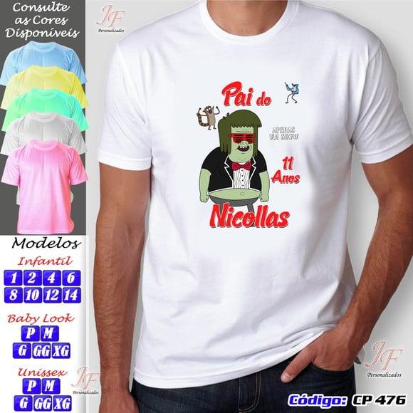 01 Camiseta Adulto Infantil Apenas um Show Personalizada