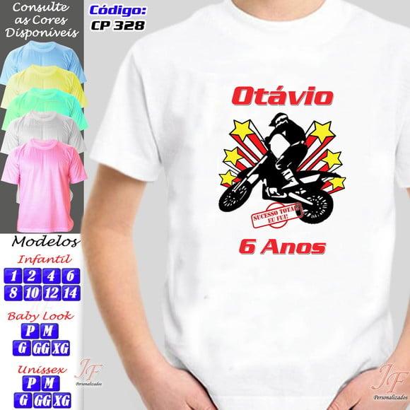 01 Camiseta Adulto Infantil Esportes Personalizada