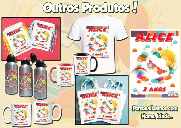 01 Camiseta Adulto Infantil Palavra Cantada Personalizada