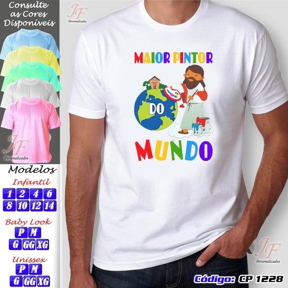 01 Camiseta Adulto Infantil Personalizada Gospel Evangélica