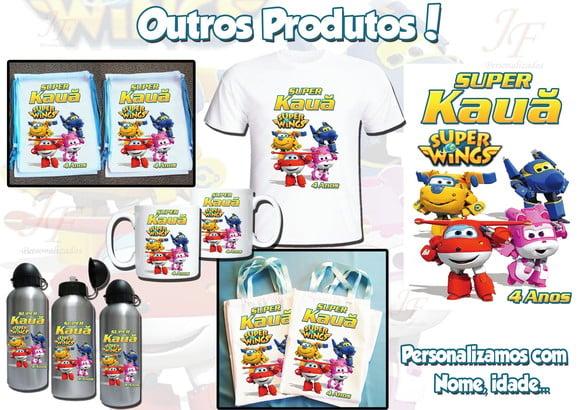 01 Camiseta Adulto Infantil Personalizada Super Wings