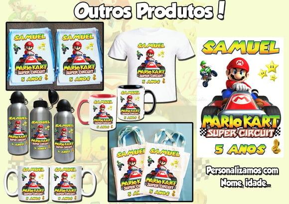 01 Camiseta Adulto Infantil Super Mario Personalizada