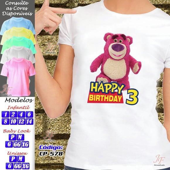 01 Camiseta Adulto Infantil Toy Story Personalizada