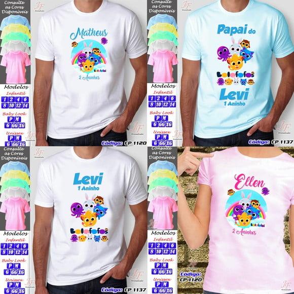 01 Camiseta Adulto ou Infantil Personalizada Bolofofo
