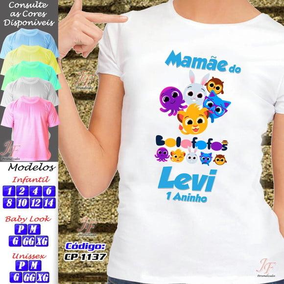01 Camiseta Adulto ou Infantil Personalizada Bolofofo