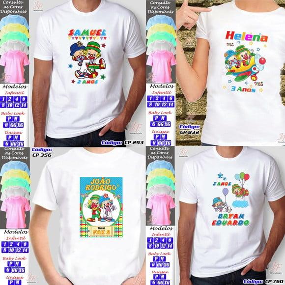 01 Camiseta Personalizada Adulto Infantil Patati Patatá