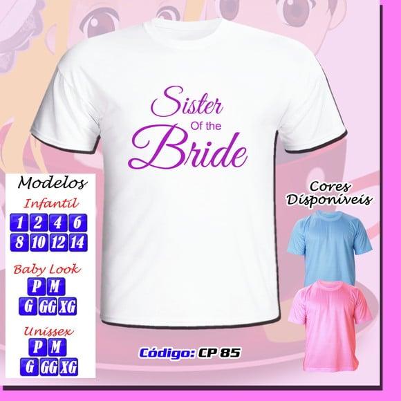 01 Camiseta Personalizada Chá Bar Chá de Barnela Time Bride