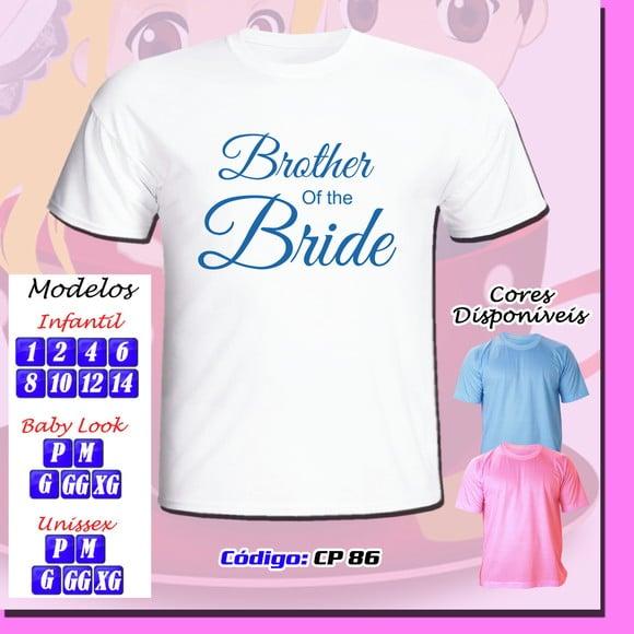 01 Camiseta Personalizada Chá Bar Chá de Barnela Time Bride