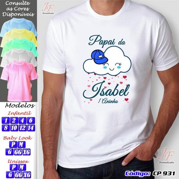 01 Camiseta Personalizada Chuva de Amor Chuva de Bençãos