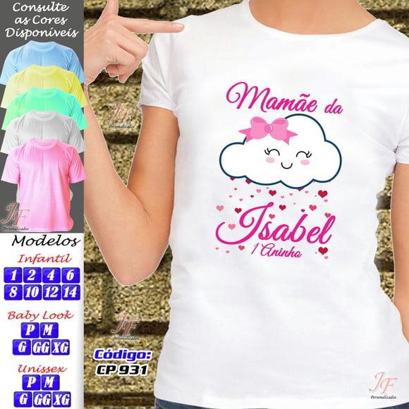 01 Camiseta Personalizada Chuva de Amor Chuva de Bençãos