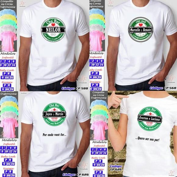01 Camiseta Personalizada Comemoração Festinha de Boteco