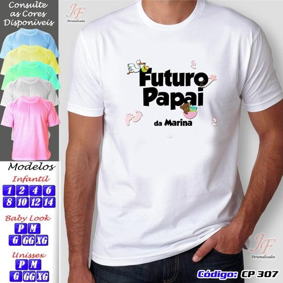 01 Camiseta Personalizada Contém 1 Papai Babão