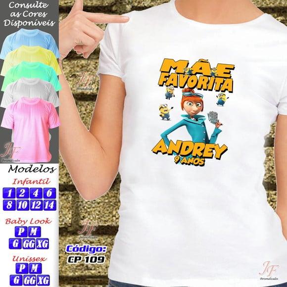 01 Camiseta Personalizada Meu Malvado Favorito