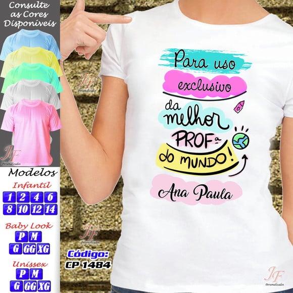 01 Camiseta Professor Personalizada Dia dos Mestres