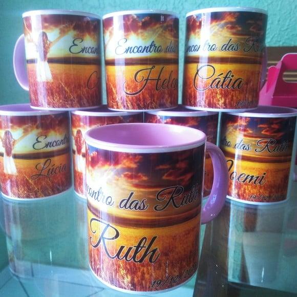 01 Caneca Cerâmica 350 ml Personalizada Evangélica Gospel